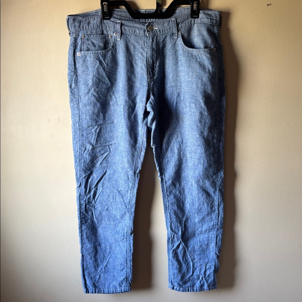 Levi’s Light Wash Chambray Linen Blend Pants